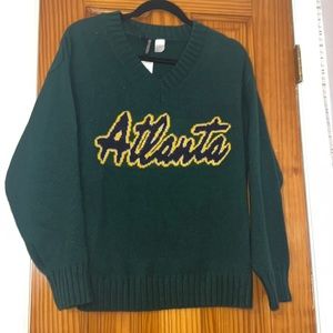 Green crochet cardigan sweater “Atlanta” New with tag